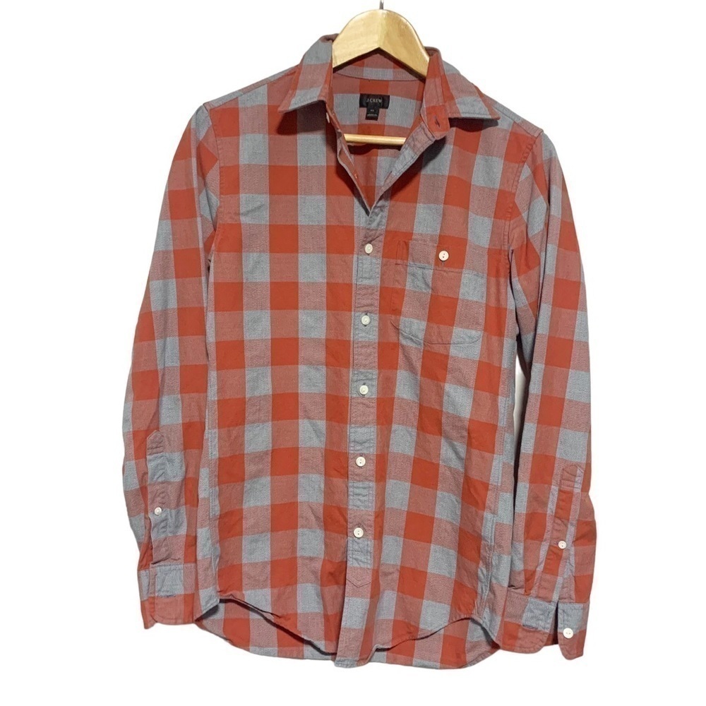 J Crew Plaid Long Sleeve Button Down Shirt XS